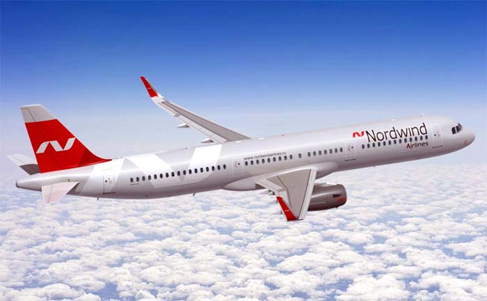 Самолет авиакомпании Nordwind airlines