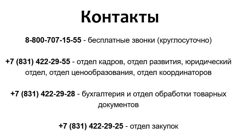 Контакты Бристоль