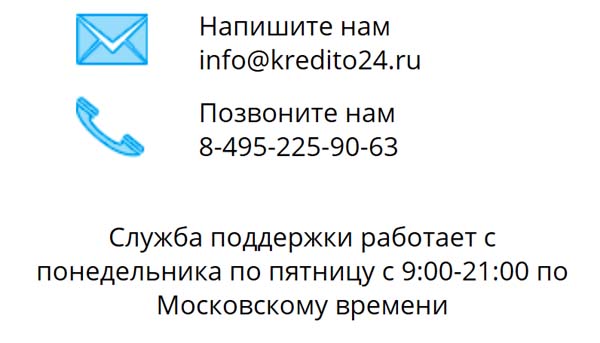 Контакты Кредито 24